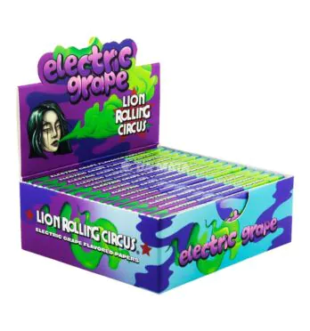 Caixa de Seda Flavour Grape Lion Rolling Circus Mini Size