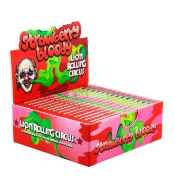 Caixa de Seda Flavour Strawberry Lion Rolling Circus Mini Size