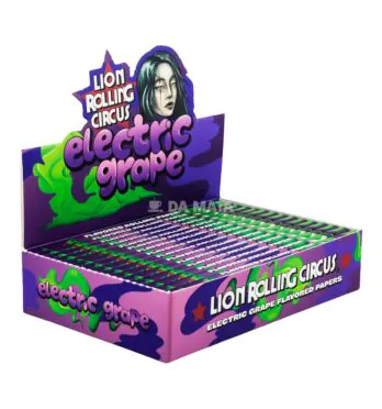 Caixa de Seda Lion Rolling Circus Brasil Edition Sabor Grape King Size