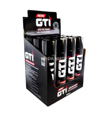 Caixa de Gás Butano GTi P/ Recarregar Isqueiro 300ml