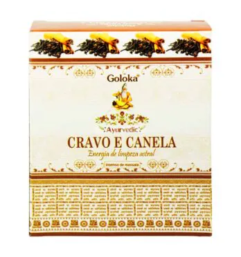 Incenso Indiano Goloka Cascata Cravo e Canela