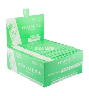 Caixa de Seda Palmer Green King Size Slim