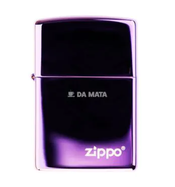 Isqueiro Zippo High Polish Puerple Logo 24747ZL