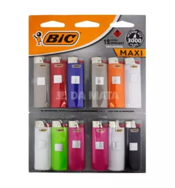 Cartela de Isqueiro Bic Maxi 