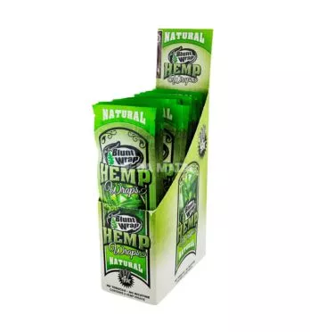 Caixa de Blunt Wrap Hemp 4x Natural C/15un