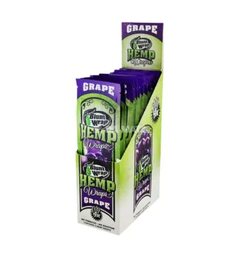 Caixa de Blunt Hemp Wrap x4 Grape C/15un