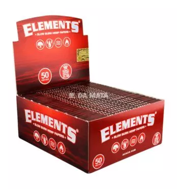 Caixa de Seda Elements Red King Size 