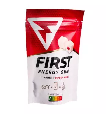 Kit C/3un Chiclete Energético First Gum Cafeína Sweet Mint