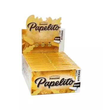 Caixa de Seda Papelito Brown c/ Piteira King Size
