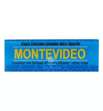 Papel para enrolar Cigarro Montevideo com Cola 45mm x 75mm