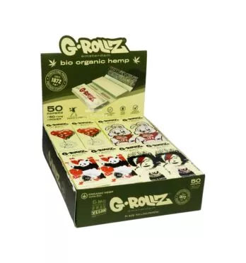 Caixa de Seda c/ Piteiras G-Rollz 1 1/4 Hemp