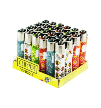 Caixa de Mini Isqueiro Clipper Vintage Pattern
