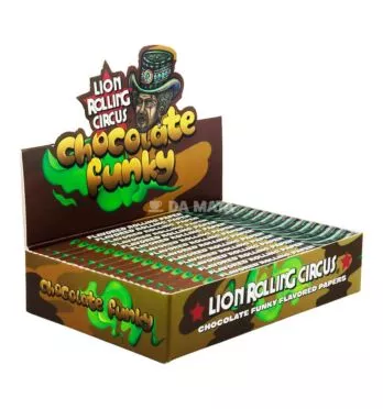 Caixa de Seda Lion Rolling Circus Brasil Edition Sabor Chocolate King Size