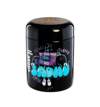 Pote Hermético UV Sadhu Black Edition 250ml de frente tabacaria da mata