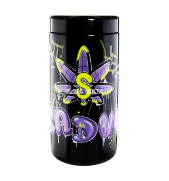Pote Hermético Sadhu UV Black Edition 1000ml de frente tabacaria da mata