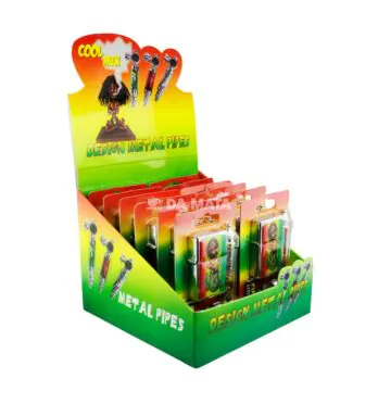 Caixa de Kit Pipe de Metal C/ Isqueiro de lado tabacaria da mata 