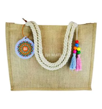 Bolsa de Praia Juta Guru Spirit Mandala de frente tabacaria da mata