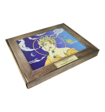 Caixa de Caixa de Bandeja Metal Smoking XL Medusa tabacaria da mata  