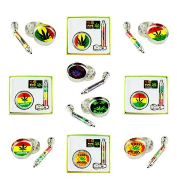 Kits Pipe de Metal Com Acessórios tabacaria da mata 