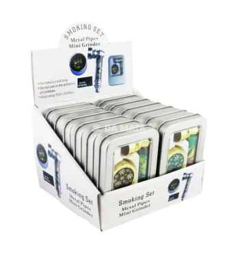 Caixa de Kit Mini Pipe de Metal Com Acessórios tabaaria da mata 