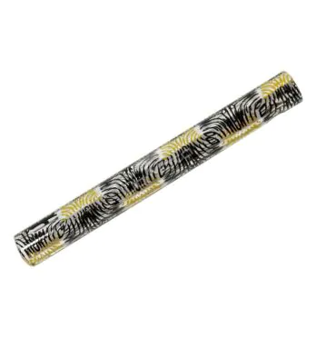 Piteira de Vidro Holder Full Print 8mm Gold de frente tabacaria da mata