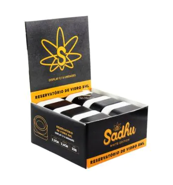 Caixa de Slick Vidro Sadhu 5ml de frente