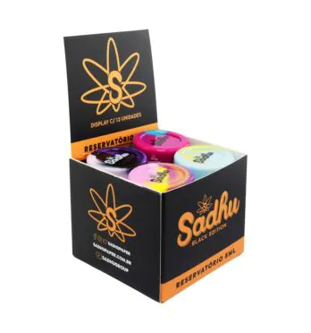 Caixa de Slick De Silicone Sadhu 5ml Tie Dye de frente