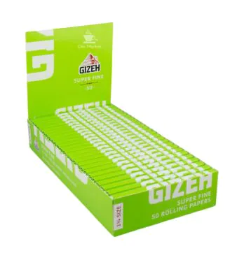 Caixa de Seda Gizeh Super Fine 1 1/4 de lado