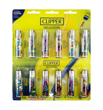 Cartela de Isqueiro Clipper Hippie Party