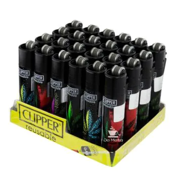 Caixa de Isqueiro Clipper Half Leaf de frente