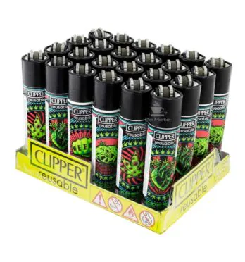 Caixa de Isqueiro Clipper Weed Billboard de lado