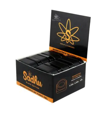 Caixa de Slick Vidro Sadhu Black 9ml de lado