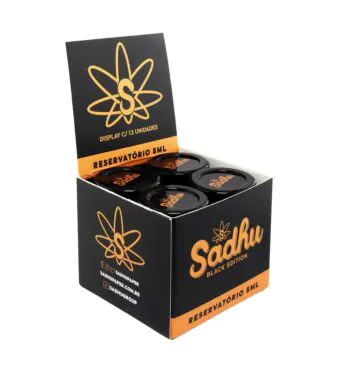 Caixa de Slick Silicone Sadhu 5ml Black Edition de frente