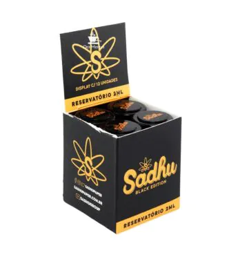 Caixa de Slick Silicone Sadhu 2ml Black Edition de lado
