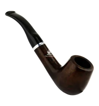 Cachimbo Maestro Briar N9 Anel Prateado de frente