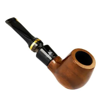 Cachimbo Anel Dourado Reto de frente