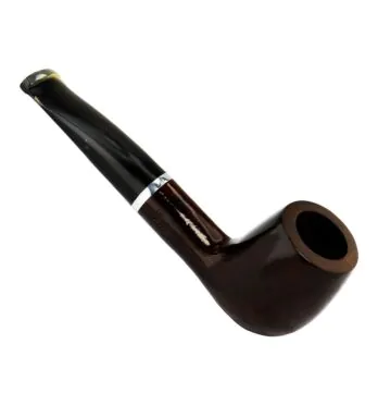 Cachimbo Elite Prateado Reto de frente