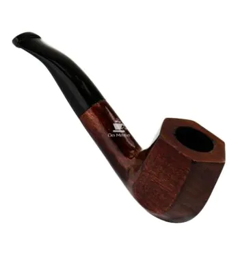 Cachimbo Sextavado Curvo de frente