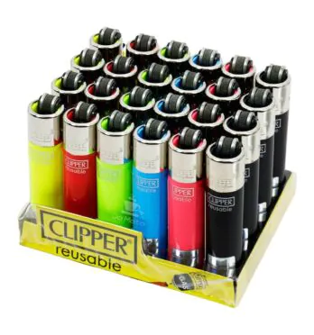 Caixa de Mini Isqueiro Clipper Colors 