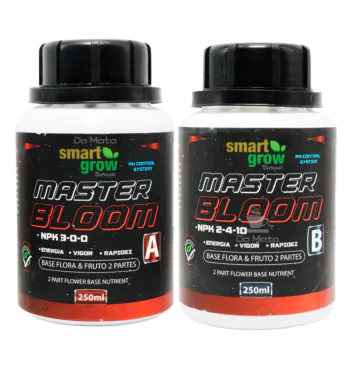 Kit de Fertilizante Smart Grow Master Bloom A e B 250ml