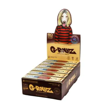 Caixa de Seda c/ Piteira G-Rollz King Size Unbleached 
