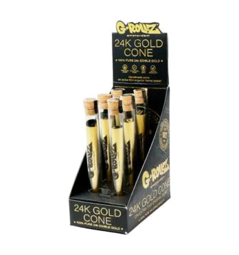 Caixa de Cone G-Rollz 24K Gold