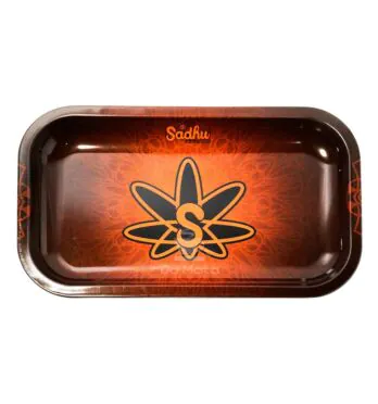 Bandeja de Metal Sadhu Média Vermelho e Preto