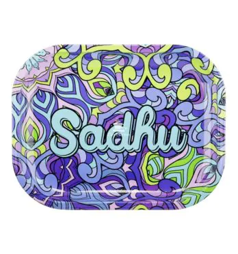 Bandeja de Metal Sadhu Pequena Azul de frente