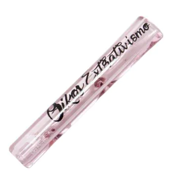 Piteira de Vidro Achatado Oikos Extrativismo Rosa 7mm