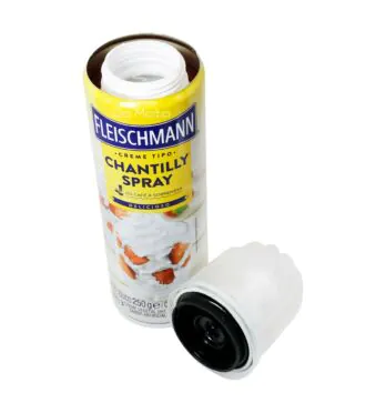 Esconderijo Lata de Chantilly em Spray Fleischmann