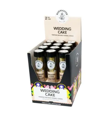 Display de Blunt Cone Budmaster Wedding Cake