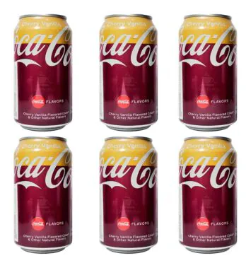 Kit 6 Refrigerantes importado Coca-Cola Cherry Vanilla 