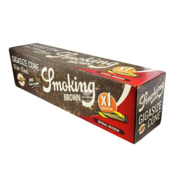 Caixa de Cone Smoking Brown Gigasize de lado tabacaria da mata