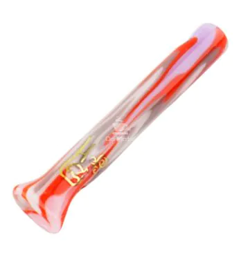 Piteira de Vidro Hippie Bong Wig-Wang Reverse 8mm c/ 4cm de frente tabacaria da mata 